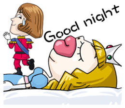 Wake up in the prince's kiss sticker #13456508