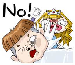 Wake up in the prince's kiss sticker #13456512