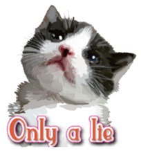 Kitten 01 English version sticker #13456693