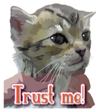 Kitten 01 English version sticker #13456707