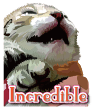 Kitten 01 English version sticker #13456712