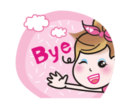 Animations of a lovely young lady sticker #13456834