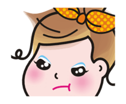 Animations of a lovely young lady sticker #13456837