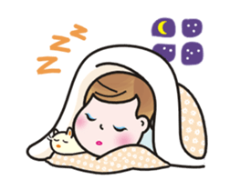 Animations of a lovely young lady sticker #13456839