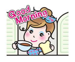 Animations of a lovely young lady sticker #13456841