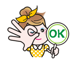 Animations of a lovely young lady sticker #13456842