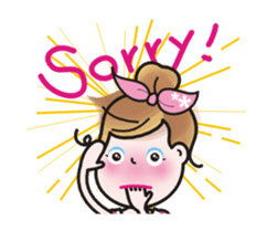 Animations of a lovely young lady sticker #13456848