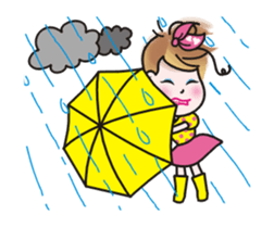 Animations of a lovely young lady sticker #13456851