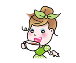 Animations of a lovely young lady sticker #13456852