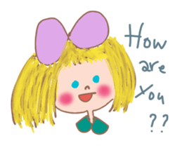 Cute Ribbon-chan is here! (in English) sticker #13457632