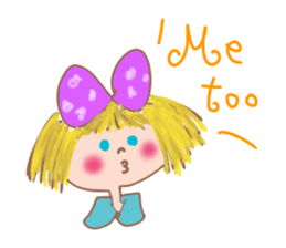 Cute Ribbon-chan is here! (in English) sticker #13457640