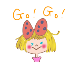 Cute Ribbon-chan is here! (in English) sticker #13457642