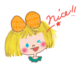 Cute Ribbon-chan is here! (in English) sticker #13457643