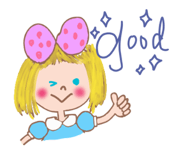 Cute Ribbon-chan is here! (in English) sticker #13457645