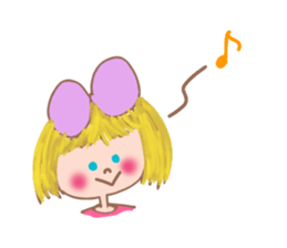 Cute Ribbon-chan is here! (in English) sticker #13457647