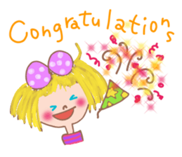 Cute Ribbon-chan is here! (in English) sticker #13457653