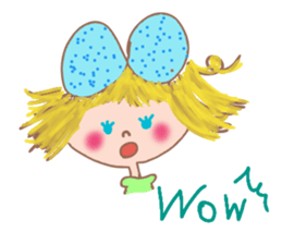 Cute Ribbon-chan is here! (in English) sticker #13457654