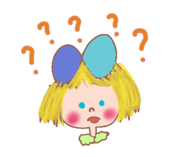 Cute Ribbon-chan is here! (in English) sticker #13457657