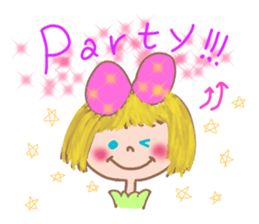 Cute Ribbon-chan is here! (in English) sticker #13457660