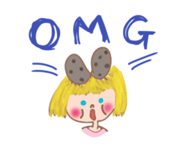 Cute Ribbon-chan is here! (in English) sticker #13457662