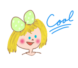 Cute Ribbon-chan is here! (in English) sticker #13457667