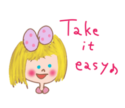 Cute Ribbon-chan is here! (in English) sticker #13457668