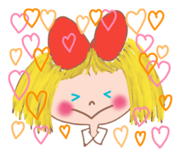 Cute Ribbon-chan is here! (in English) sticker #13457669