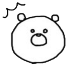 marumaru white bear sticker #13458011