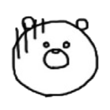 marumaru white bear sticker #13458022