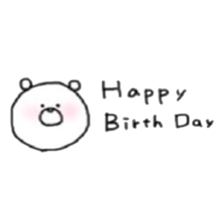 marumaru white bear sticker #13458045