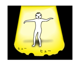 Sticker of movement of the bird man sticker #13458265