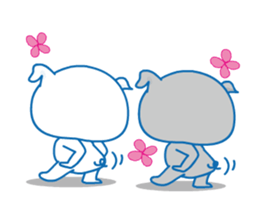 I'm TonTon,moving cheerfully. sticker #13458477