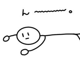 Stick man 3 sticker #13458911