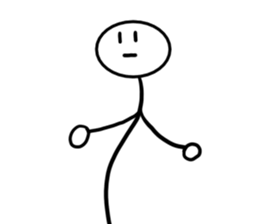 Stick man 3 sticker #13458919