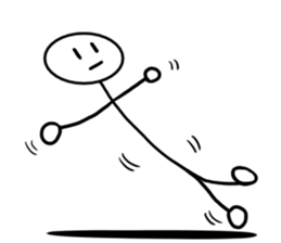 Stick man 3 sticker #13458926