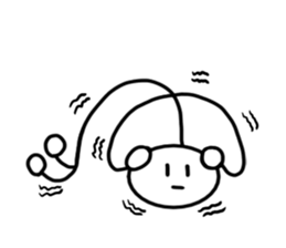 Stick man 3 sticker #13458930