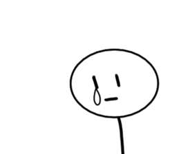 Stick man 3 sticker #13458931