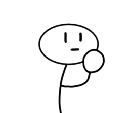 Stick man 3 sticker #13458932