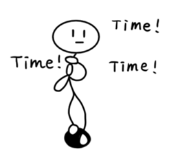 Stick man 3 sticker #13458933