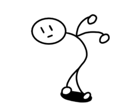 Stick man 3 sticker #13458934