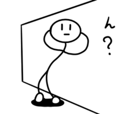 Stick man 3 sticker #13458936