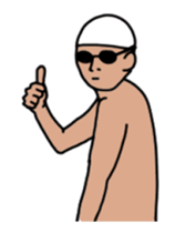 swim!!Move !! Swimmer sticker #13459054