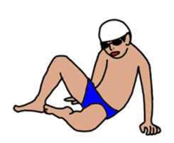 swim!!Move !! Swimmer sticker #13459057