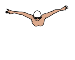 swim!!Move !! Swimmer sticker #13459062