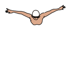 swim!!Move !! Swimmer sticker #13459062