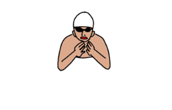 swim!!Move !! Swimmer sticker #13459064