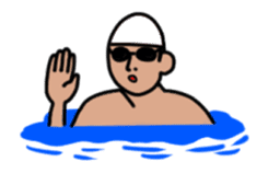 swim!!Move !! Swimmer sticker #13459066