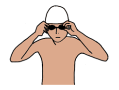 swim!!Move !! Swimmer sticker #13459068