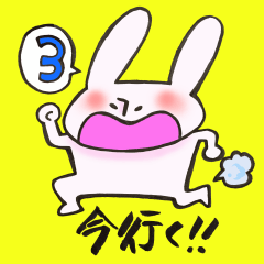 A rabbit goes now!3