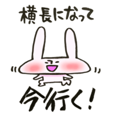 A rabbit goes now!3 sticker #13460257